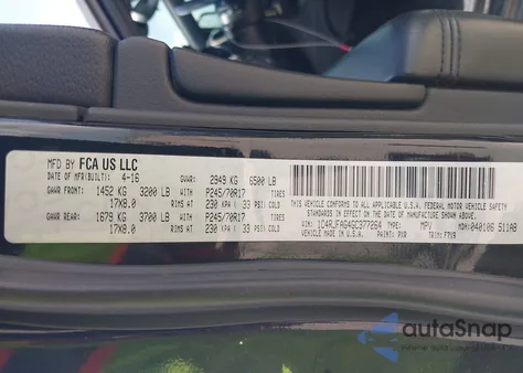 2016 Jeep Grand Cherokee Laredo from USA, damaged, VIN 1C4RJFAG4GC377264